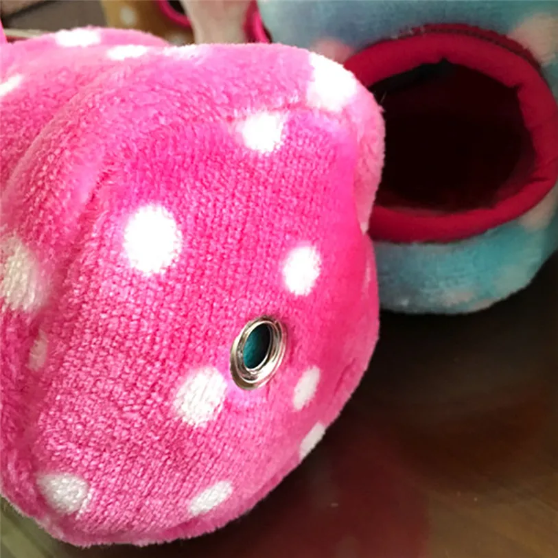 Winter Flannel Hanging Nest Bed For Hamster Ferret Guinea Small Animals Nest Cave Soft Sleep Mat Small Pet Supplies 40DC28 (7)