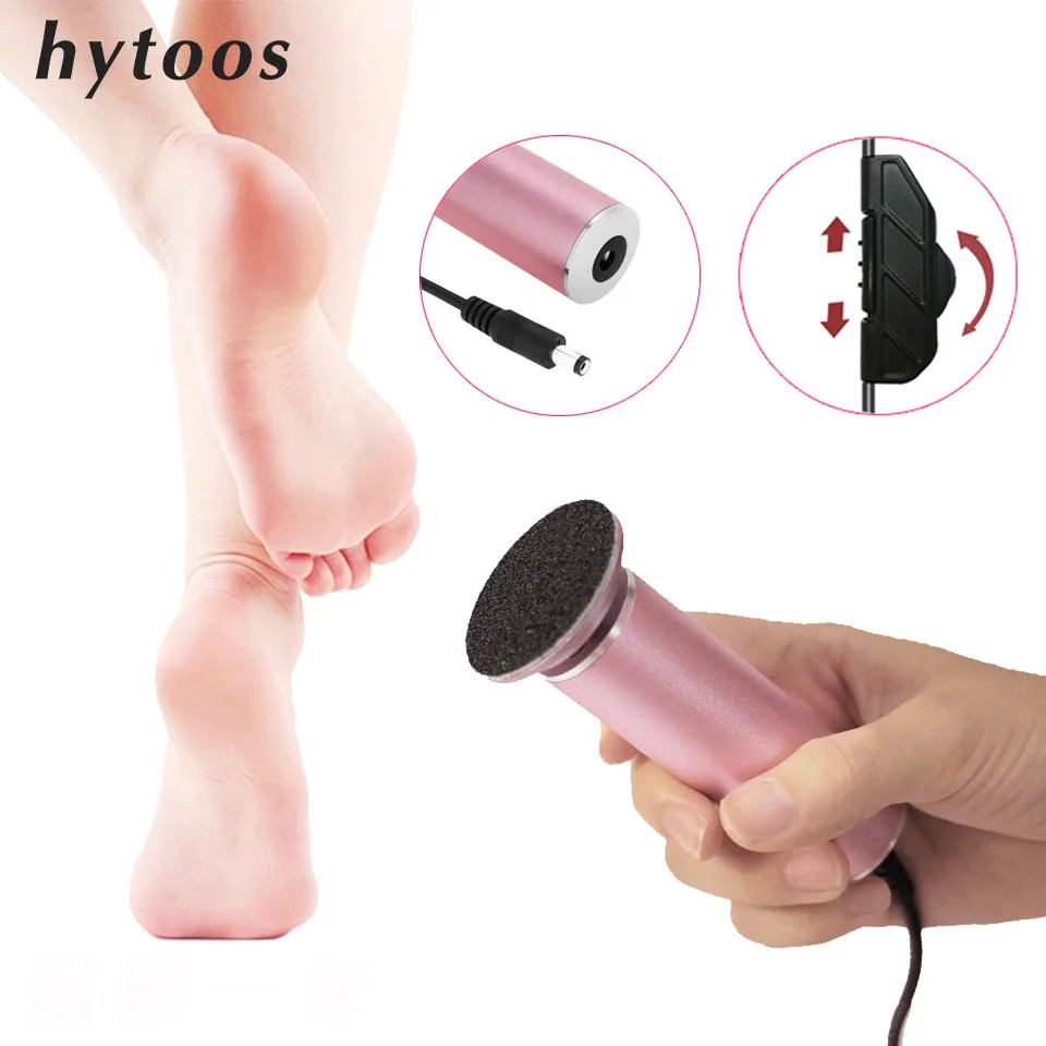 

HYTOOS 1Set Electric Foot File Callus Remover Kit 60Pcs Sandpaper Discs Pro Manicure Machine Drills Cuticle Pedicure Tools