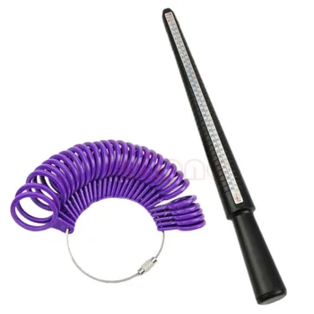 

Ring Size Stick Mandrel Finger Gauge Ring Sizer Measuring Sizes Jewelry Tool Set