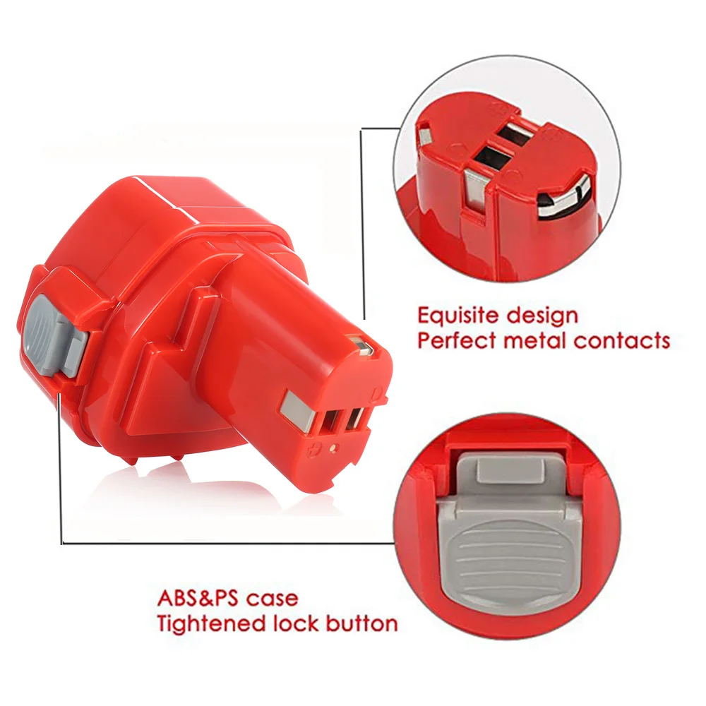 Eleopção-bateria de Substituição Ni-cd para Makita 1222 1223 6270d 6271d 6317d 6227d 12v 2000mah Pa12 1220 1233 - Image 3