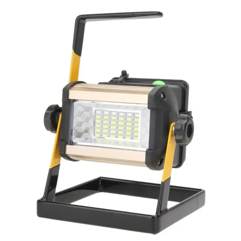 50W 36 LED Rechargeable Floodlight Lamp Portable Spotlight Flood Spot Work Light 