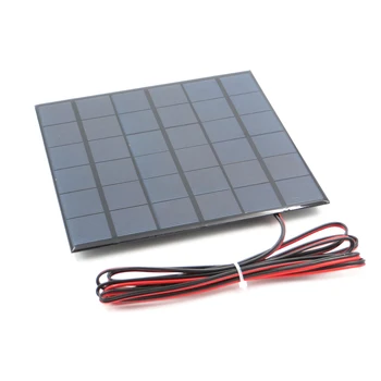 

1pc x Solar cell Polycrystalline Silicon DIY 9V 467mA with 200cm extend wire Battery Charger Small Mini Solar Panel cable toy