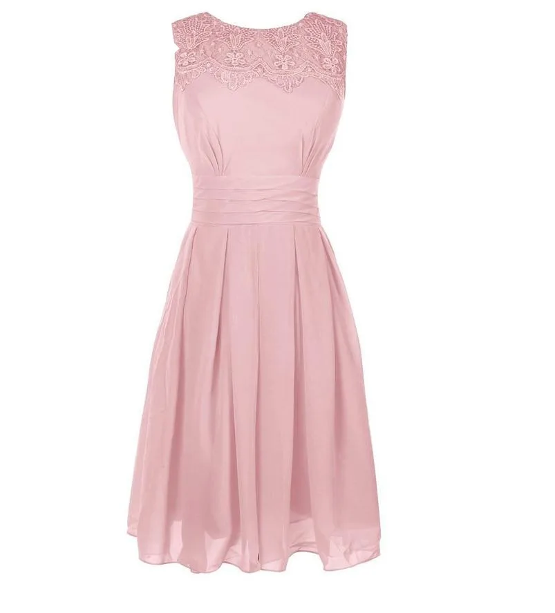 Женское платье без рукавов с кружевом до колена|mint bridesmaid dresses|bridesmaid dressesmint |