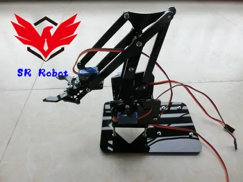

DIY Acrylic Robot Arm Robotic Claw Manipulator Arduino Kit 4 DOF Toys Mechanical Grab Manipulator Part Accessory