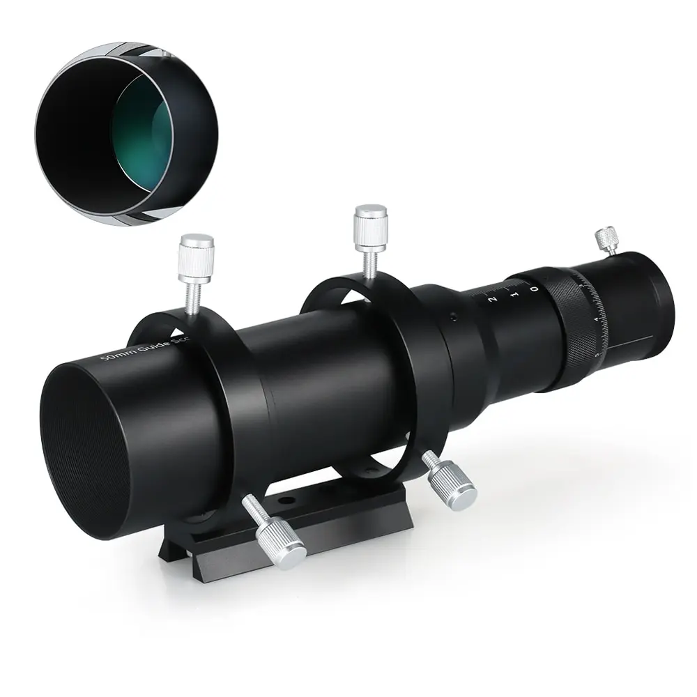 

50mm Guide Scope Finderscope for Astronomical Telescope 200mm Focal Length F4 Focal Ratio Guidescope with Helical Focuser