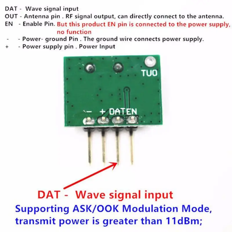 

1 Set 433Mhz Superheterodyne RF Receiver Transmitter Module Kit With 2 Antennas-Y1QA