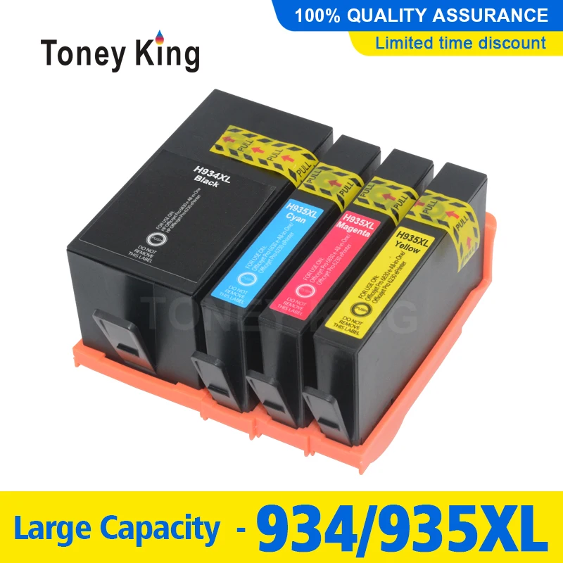 4 PK совместимый для HP 934 935 чернильный картридж с чипом 934XL 935XL OfficeJet Pro 6230 6830 6820