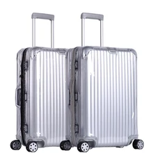 PVC Luggage Covers for Rimowa Transparent Suitcase Cover with Zipper Clear Luggage Protector Cover Organizer Travel Accessories