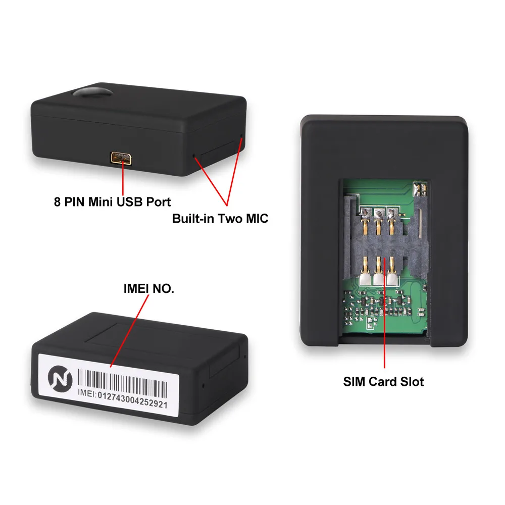 Mini GPS rastreador espía GSM pista de respuesta automática Monitor de Audio dispositivo de escucha vigilancia niños alarma Personal Activación de voz Mini GPS rastreador espía GSM pista de respuesta automática Monitor de Audio dispositivo de escucha vigilancia niños alarma Personal Activación de voz