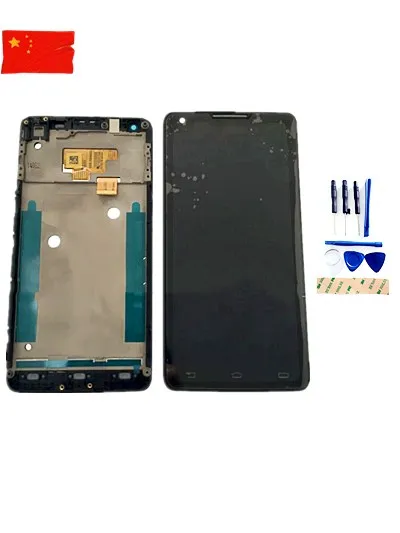 

for Philips Xenium W6618 W6610 LCD Display With Touch Screen Digitizer with Frame Replacement Parts withTools 5.0" LCD Assembly