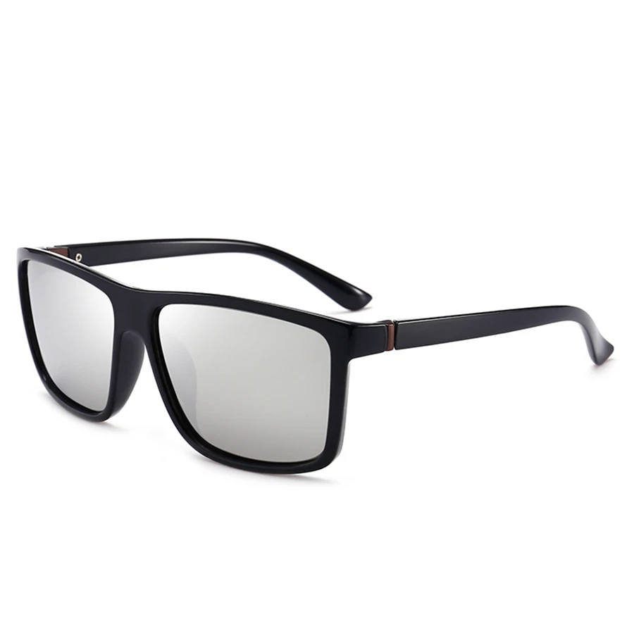 Мужские солнцезащитные очки в стиле ретро, поляризационные, квадратные, классические, авиаторы, солнцезащитные очки для мужчин, Ретро стиль, для вождения, UV400, мужские солнцезащитные очки