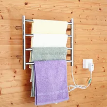 Электрическая Подогреваемая вешалка для полотенец из нержавеющей стали, полотенцесушитель для ванной комнаты, вешалка для полотенец, интеллектуальное управление температурой, J16406