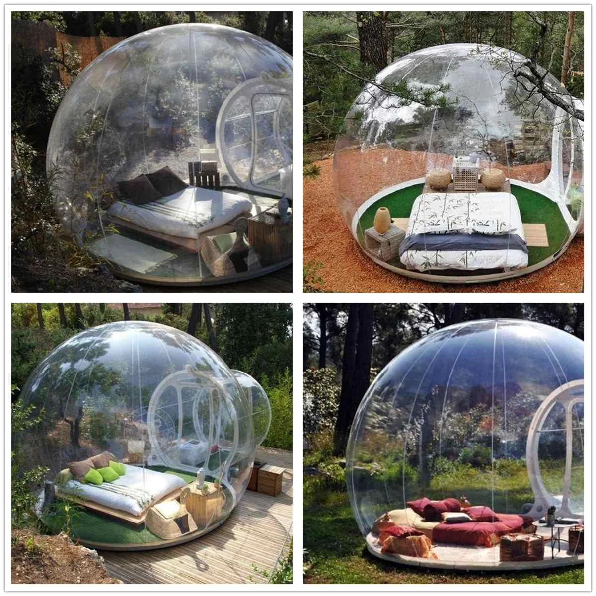 

4 Season Outdoor Camping Bubble Tent For 2 Person Travel Tent Beach Tents Fishing Hiking Mountaineering Luxury Inflatable