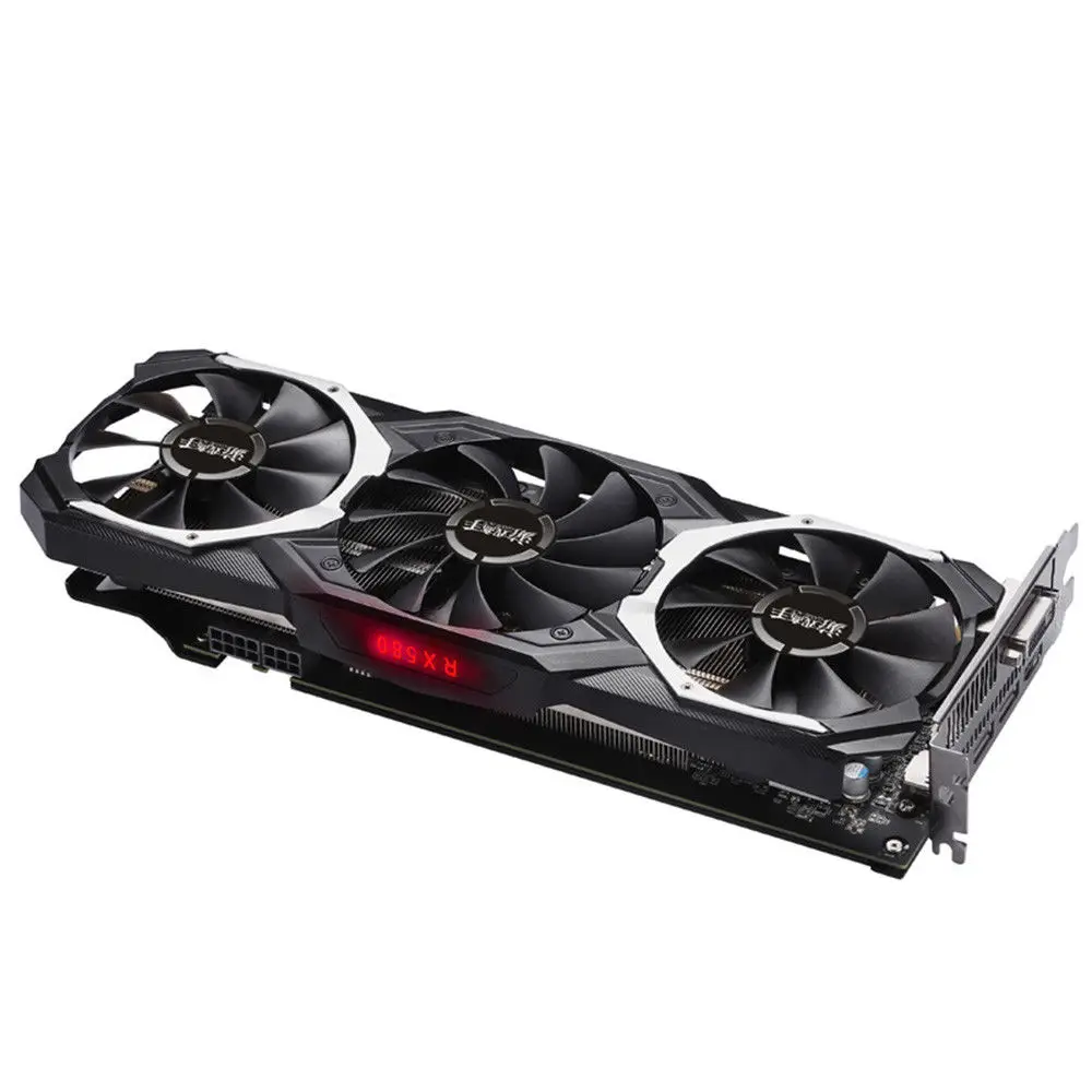 PPYY-Yeston Rx 580 8Gb Gpu 256Bit Ddr5 Видеокарта Pci-E 3,0 4 x Hdmi 14 нм