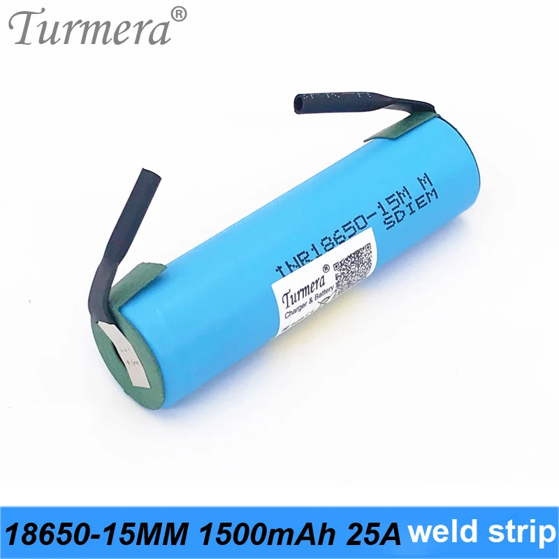 Аккумулятор 18650 15M inr18650-15MM 1500mah 25A для шуруповерта и Шурика для Turmera a15