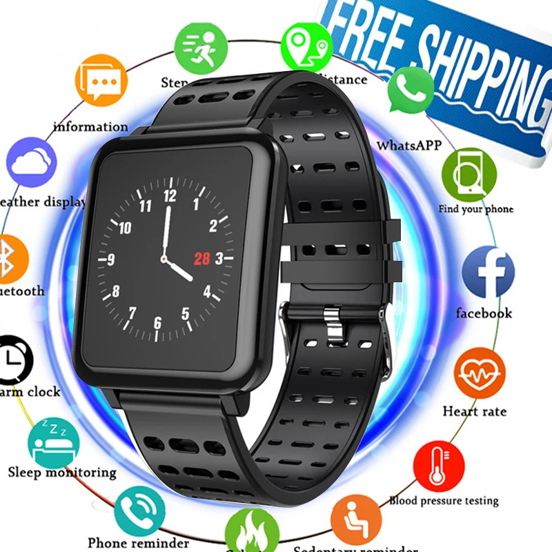 

2019 T1 Smart Watch Men IP67 Life Waterproof Professional Sport Modes Long Standby Support Multiple Languages Smartwatch Women