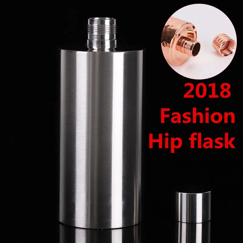 

2018 New 500ml larger capacity Stainless steel hip flask Drums Whisky Oil bucket Moscow Vodka liquor flagon my water wine bottle