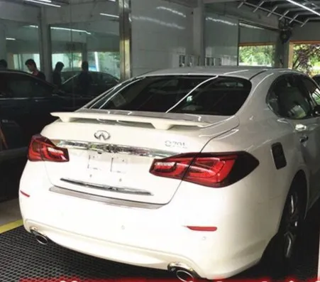 

For Infiniti Q70 Q70L Spoiler ABS Material Car Rear Wing Primer Color Rear Spoiler For Infiniti Q70 Spoiler 2014+UP