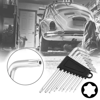 

9pac/Set Star Key Safety Hexagon L-Shape Proof Torx Wrench Bit Set Anti Tamper fashion hot sale stylish new 2018