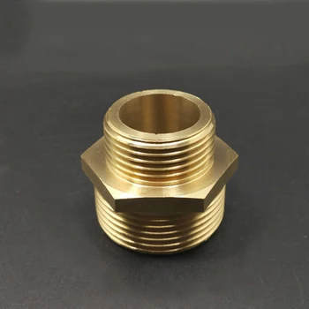 

1" x 1-1/4" Male BSP Connection Hex Brass Pipe Adapter Coupler Reducer Connector For Fuel Gas Water