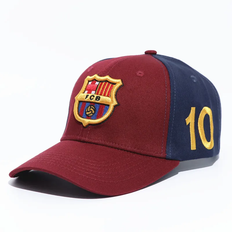 

World Football Club Embroidered Baseball Cap Soccer Team Logo Adjustable Cap for Soccer Fans(F.C Barcelona)