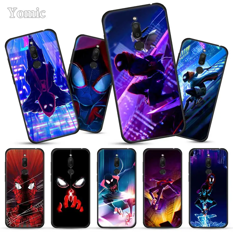 

Marvel Spider man Anime Black Case for Meizu M6T 16Xs 16S 16th 16X 16 Full Protective Back Cases Silicone Phone Case Cover