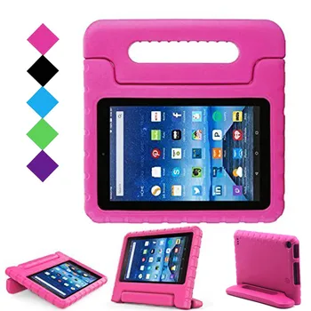 

Kids Children Shockproof Case For Amazon Fire HD 7 (7th Generation 2017 Release) EVA Tablet Protective Cover Handle Stand Case