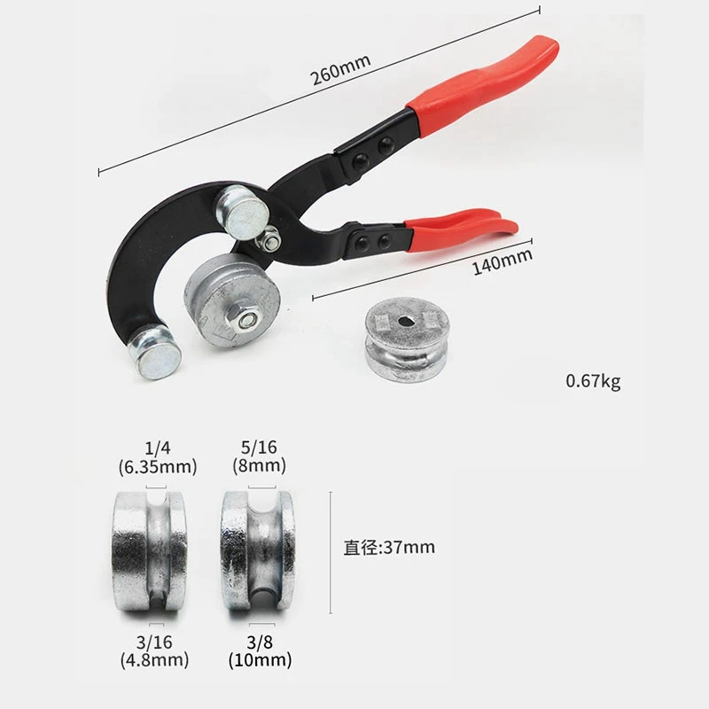Ручной тормозной трубопровод трубогибочный инструмент 3/16 дюймов 1/4 дюймов 5/16 дюймов 3/8 дюймов диаметр сверхмощный станок Acces