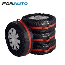 FORAUTO 4Pcs/Set Wheel Protector Car Spare Tyre Cover Tire Protector Waterproof Tire Storage Bag Car-Styling S L Size Universal