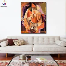 DIY цветные картины по номерам с цветами Пикассо абстрактная пара картина Рисование по номерам Обрамленный дом