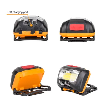 

Newly Mini IR Sensor Headlight Induction USB Rechargeable Headlamp LED Head Torch Built-in 2000mAh Battery XSD88