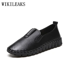 Женская обувь без шнуровки; обувь на платформе; zapatos mujer plataforma tenis feminino; повседневные лоферы; Осенняя женская обувь; обувь на плоской подошве