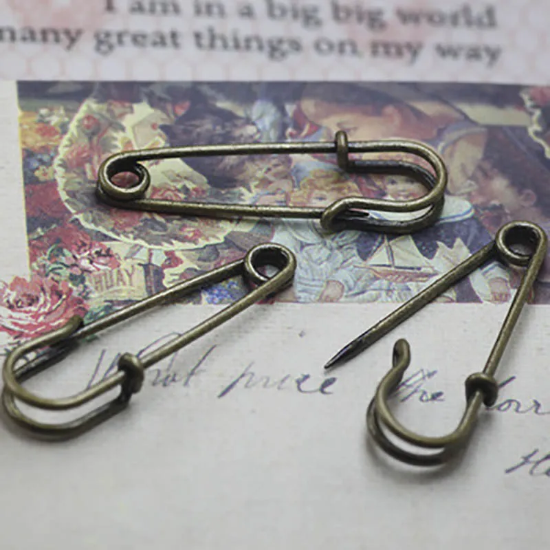 20pcs Large 45mm Safety Brooch Pin Base Bronze Gold Setting for DIY Wedding Bouquet Christmas Brooch Jewelry MakingFindings 20pcs Large 45mm Safety Brooch Pin Base Bronze Gold Setting for DIY Wedding Bouquet Christmas Brooch Jewelry MakingFindings