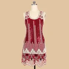 Cheap BLINGSTORY New Sexy Sequin Embroidery Chain Sleeveless Summer Fashion vestido sexy club Dress Feminino MD89072
