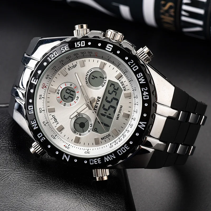  Free Shipping STRYVE Watches Men Sports Digital Watch Men's Military Business Watches LED Wristwatc