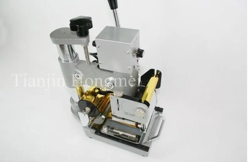 High Quality! 220V/110V Manual Gold Hot Foil Stamping Machine Tipper Machine,Card Tipper for Leather, PVC Card +2FREE FOIL PAPER