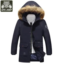AFS JEEP брендовая зимняя куртка, мужские пуховики, Толстая теплая куртка, пальто, длинная Стильная мужская ветровка размера плюс M-3XL, Chaqueta Hombre