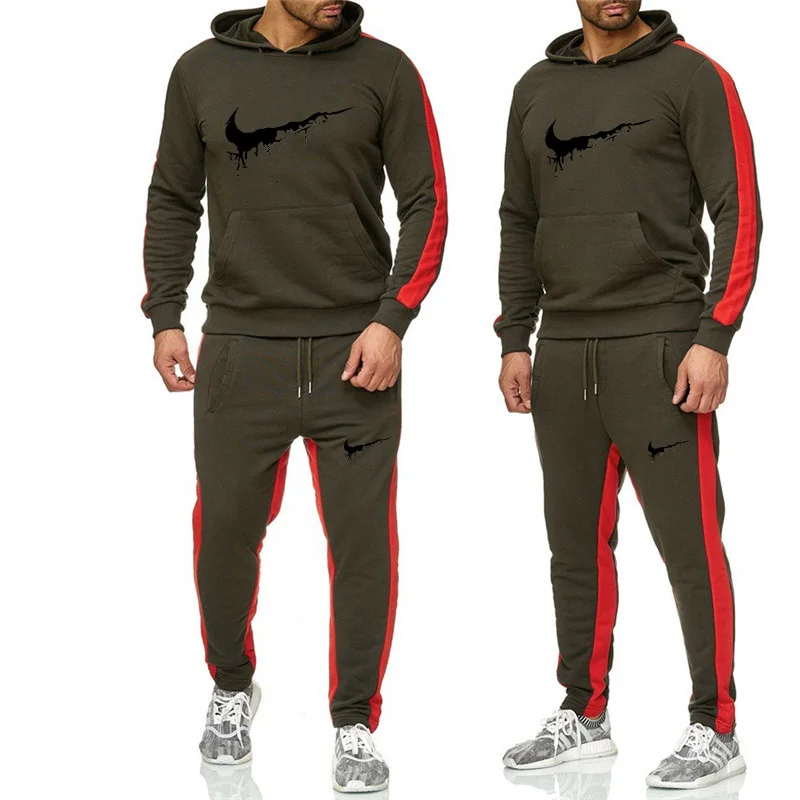 

New Hoodie Sweatshirt Men/Women New Fashion Hoodies Sweatshirts+Sweatpants Suits 2019 Autumn Winter Warm Fleece Hooded Pullover