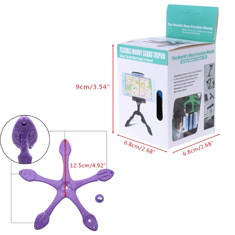 

Mini Flexible Tripod Mount Stand Holder For iPhone Xiaomi Gopro Sports Camera