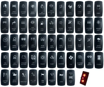 

12V/24V Car Boat Marine Red Led Rocker Switch for ARB/CARLING/NARVA/4x4 style WATERPROOF IP66