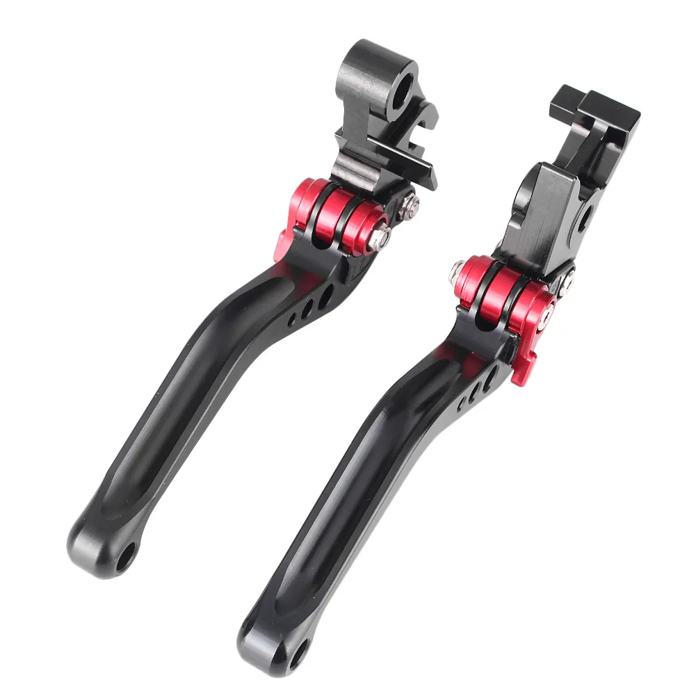 CNC Motorbike Short Adjustable Brake Clutch Levers For Kawasaki Ninja ZX6R ZX636R ZX6RR Z1000 ZX12R ZZR600 ZX9R Motorcycle Spare Parts Accessories Aluminum Alloy, Aftermarket