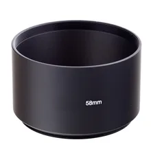 58mm black long Metal LENS HOOD for canon nikon 58mm lens free shipping 58mm foldable lens hood