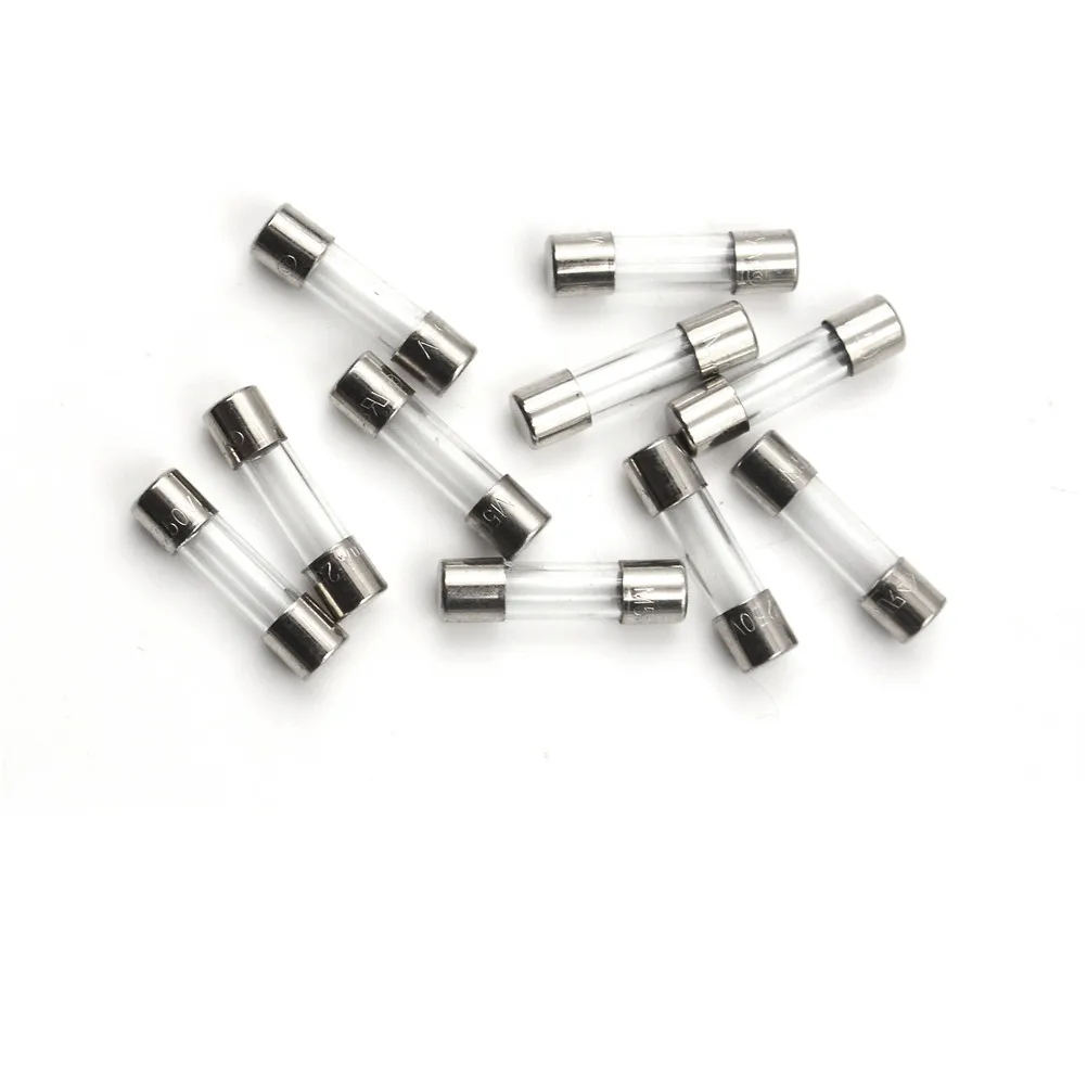 10Pcs 250V 0.05A 50mA Quick Fast Blow Glass Fuses Tubes 5mm X 20mm 0