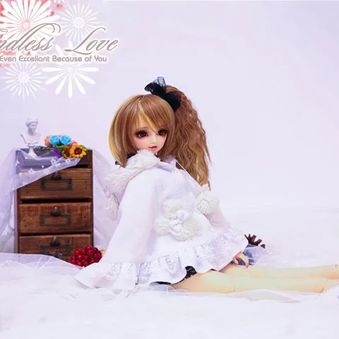 Милый плащ с заячьими ушками для BJD 1/6 1/4 1/3, SD16 Одежда для кукол CWB103