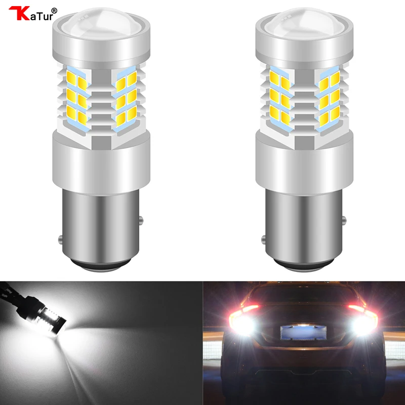 Katur 2 шт. 1156 BA15S P21W светодиодный BAU15S PY21W BAY15D светильник 1157 P21/5 Вт R5W автомобильные