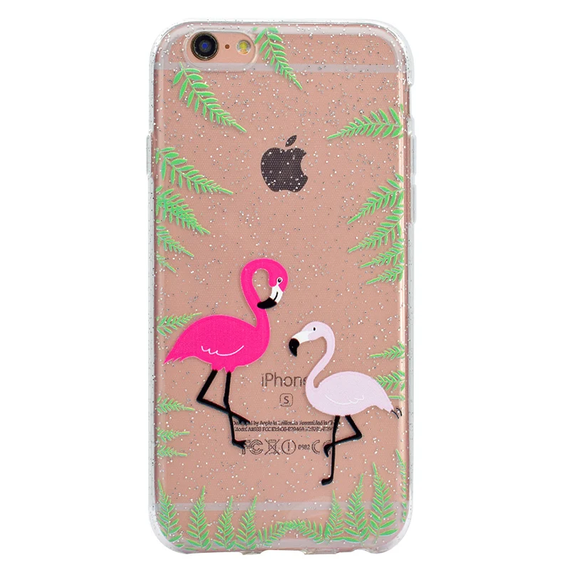 cute cartoon glitter silicone case iphone 5 6 s 7 plus (11)