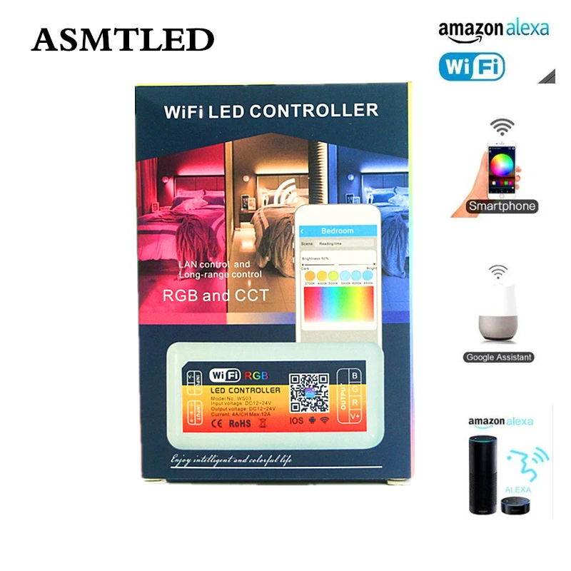 2018 Новое поступление 12В 24В 12А 288 Вт тусклый/CCT/RGB/RGBW/RGB + CCT WiFi умный музыкальный