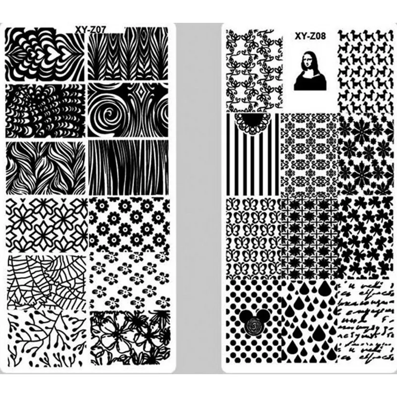 1 шт. цветок/бабочка/Листья штамп для дизайна ногтей искусственная пластина из