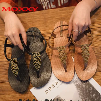 

2019 Brand Flat Beach Sandals Women Sandals Ladies Slippers Bohemian Sandles Female Flip Flops Summer Shoes Woman sandales femme