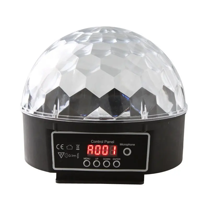 ФОТО 6 Channel DMX512 Control Digital LED RGB Crystal Magic Ball Effect Light DMX Disco DJ Stage Lighting wholesale